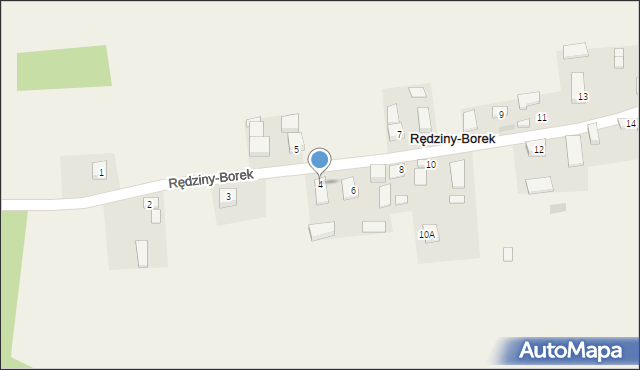 Rędziny-Borek, Rędziny-Borek, 4, mapa Rędziny-Borek