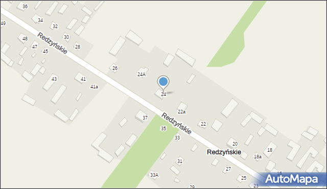 Redzyńskie, Redzyńskie, 24, mapa Redzyńskie