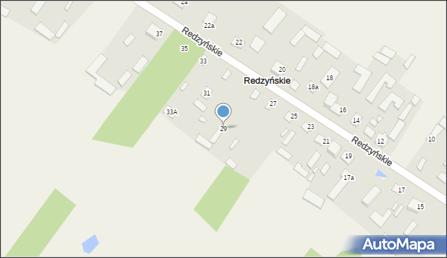 Redzyńskie, Redzyńskie, 29, mapa Redzyńskie