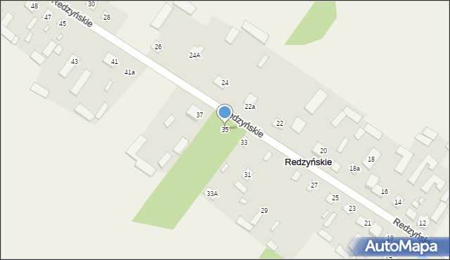 Redzyńskie, Redzyńskie, 35, mapa Redzyńskie