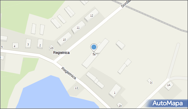 Regielnica, Regielnica, 5a, mapa Regielnica