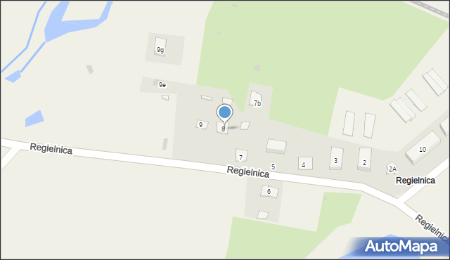 Regielnica, Regielnica, 8/2, mapa Regielnica