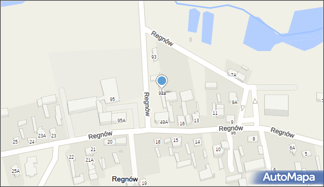 Regnów, Regnów, 94a, mapa Regnów