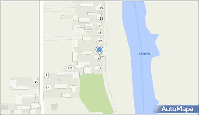 Regów Stary, Regów Stary, 14, mapa Regów Stary