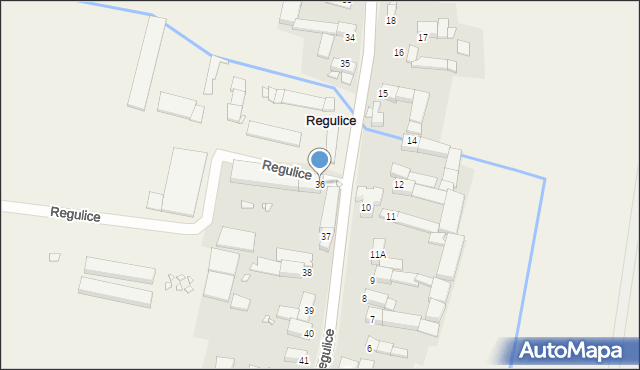 Regulice, Regulice, 36, mapa Regulice