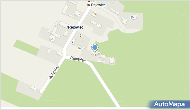 Rejowiec, Rejowiec, 3, mapa Rejowiec