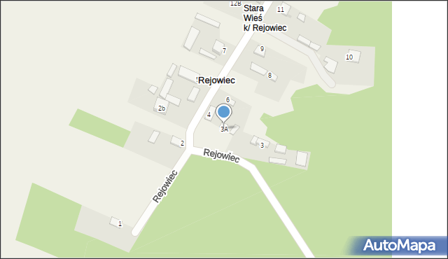 Rejowiec, Rejowiec, 3A, mapa Rejowiec