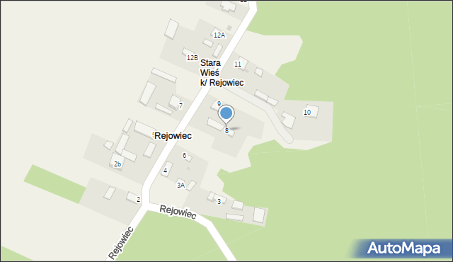 Rejowiec, Rejowiec, 8, mapa Rejowiec