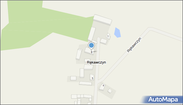 Rękawczyn, Rękawczyn, 6, mapa Rękawczyn