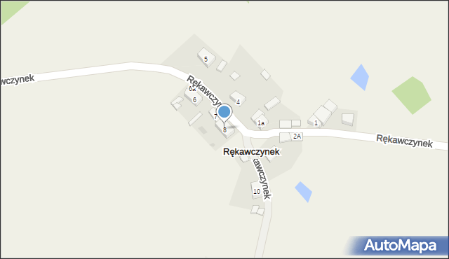 Rękawczynek, Rękawczynek, 8, mapa Rękawczynek