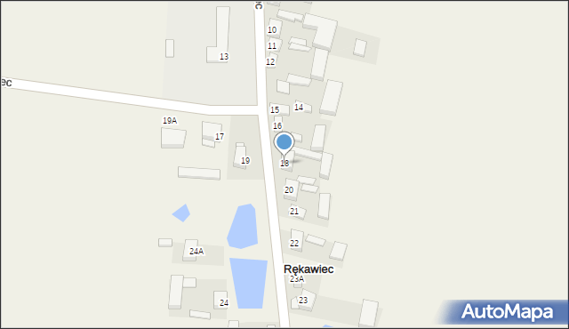 Rękawiec, Rękawiec, 18, mapa Rękawiec