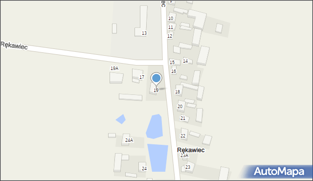 Rękawiec, Rękawiec, 19, mapa Rękawiec