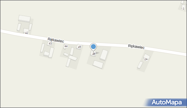 Rękawiec, Rękawiec, 46, mapa Rękawiec