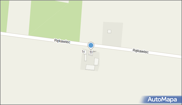 Rękawiec, Rękawiec, 53, mapa Rękawiec