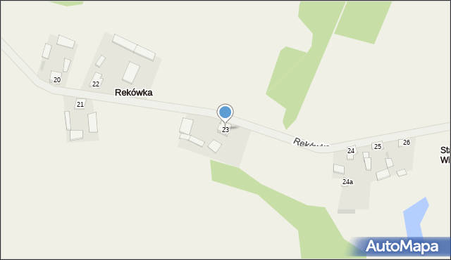 Rekówka, Rekówka, 23, mapa Rekówka