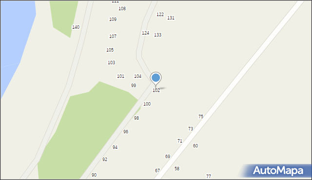 Rekowo, Rekowo, 102, mapa Rekowo