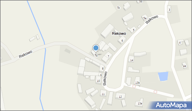 Rekowo, Rekowo, 7b, mapa Rekowo