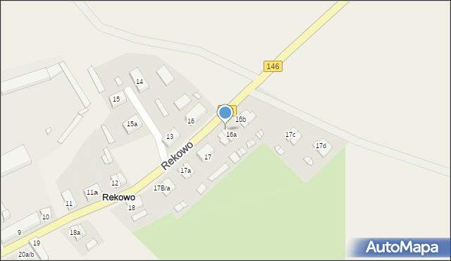 Rekowo, Rekowo, 16c, mapa Rekowo