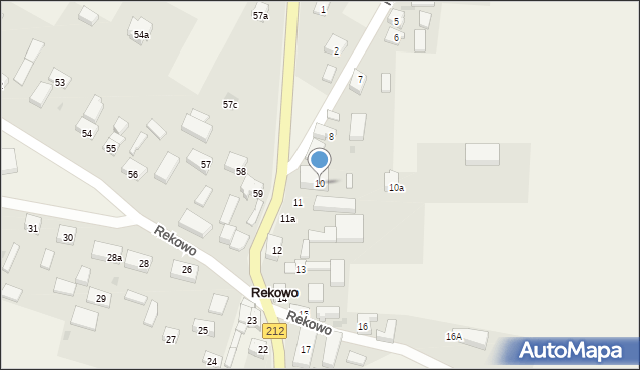 Rekowo, Rekowo, 10, mapa Rekowo