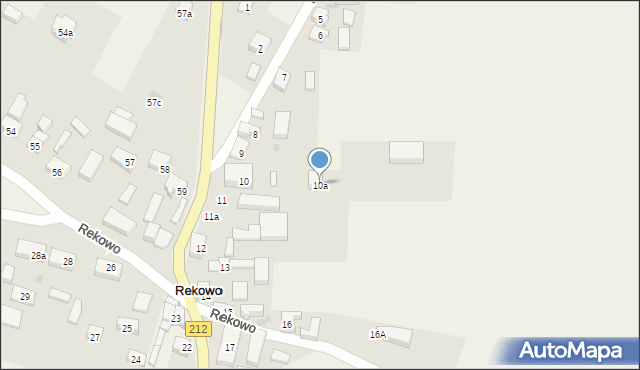 Rekowo, Rekowo, 10a, mapa Rekowo