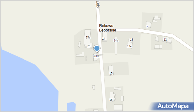 Rekowo Lęborskie, Rekowo Lęborskie, 24/1, mapa Rekowo Lęborskie