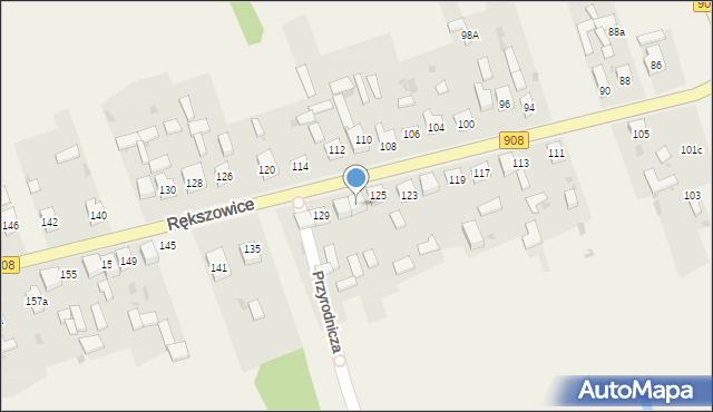 Rększowice, Rększowice, 127, mapa Rększowice