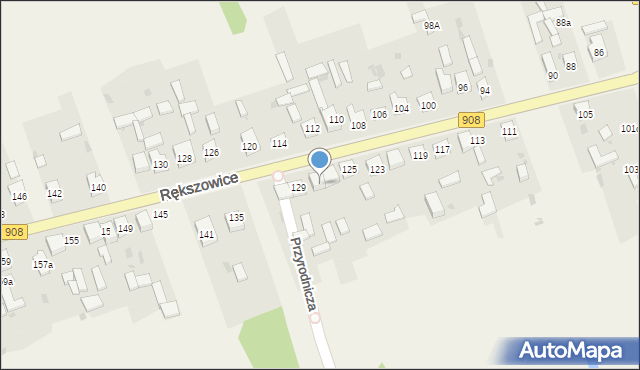 Rększowice, Rększowice, 129A, mapa Rększowice