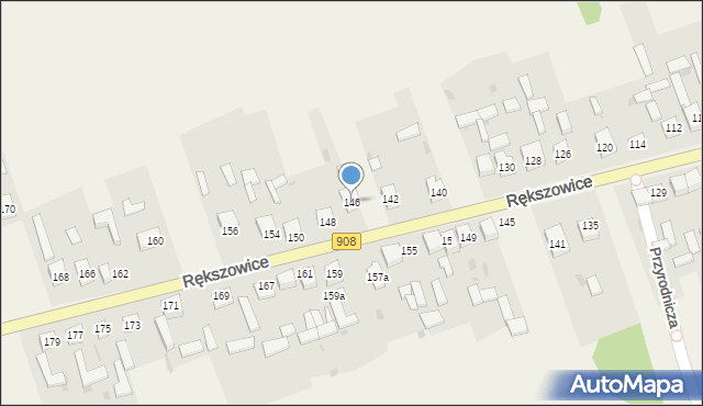 Rększowice, Rększowice, 146, mapa Rększowice