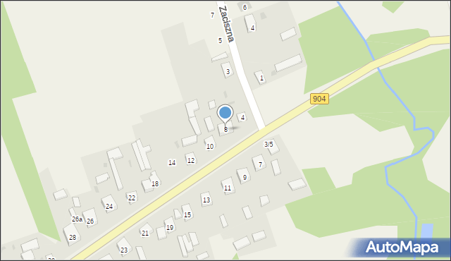 Rększowice, Rększowice, 8, mapa Rększowice