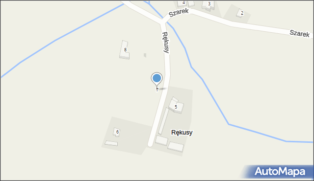 Rękusy, Rękusy, 7, mapa Rękusy