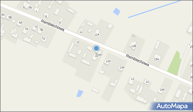 Rembiechowa, Rembiechowa, 12, mapa Rembiechowa