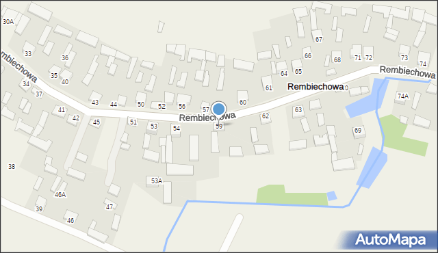 Rembiechowa, Rembiechowa, 59, mapa Rembiechowa