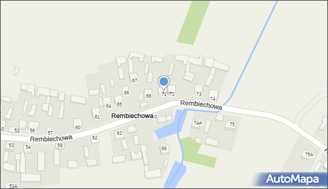 Rembiechowa, Rembiechowa, 71, mapa Rembiechowa