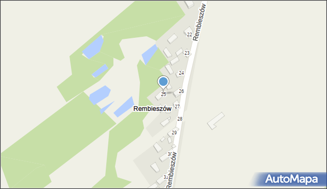 Rembieszów, Rembieszów, 25, mapa Rembieszów