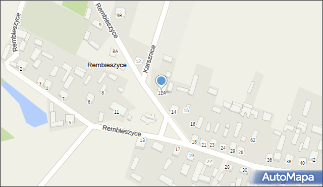 Rembieszyce, Rembieszyce, 12A, mapa Rembieszyce