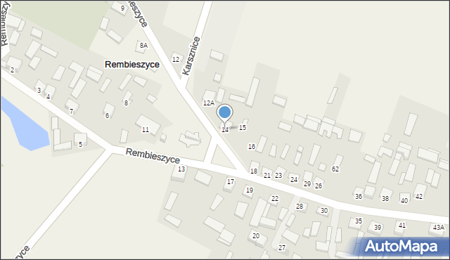 Rembieszyce, Rembieszyce, 14, mapa Rembieszyce