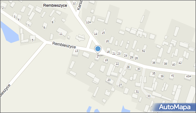 Rembieszyce, Rembieszyce, 17, mapa Rembieszyce