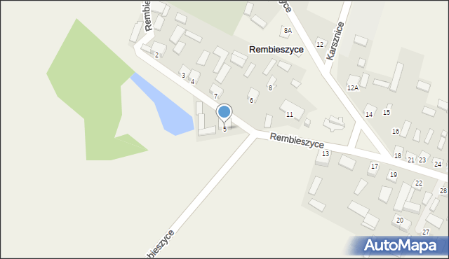 Rembieszyce, Rembieszyce, 5, mapa Rembieszyce