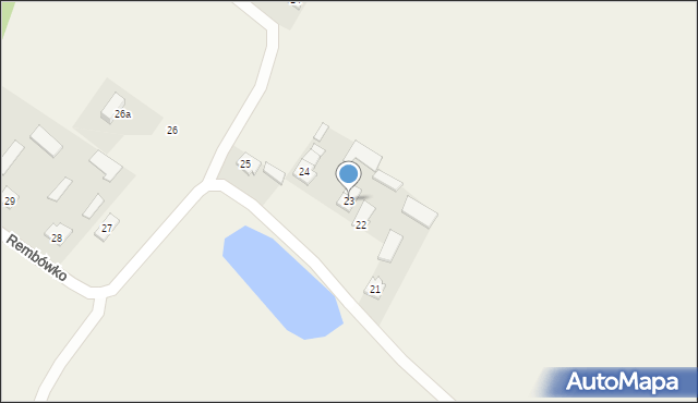 Rembówko, Rembówko, 23, mapa Rembówko