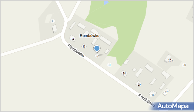 Rembówko, Rembówko, 32, mapa Rembówko