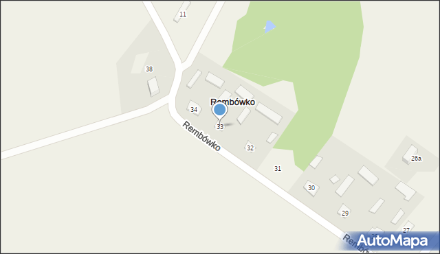 Rembówko, Rembówko, 33, mapa Rembówko