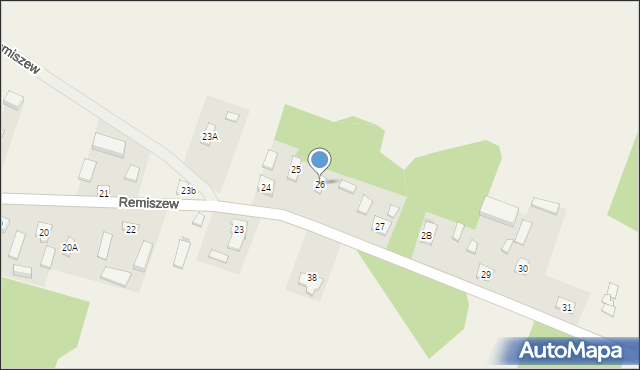 Remiszew, Remiszew, 26, mapa Remiszew
