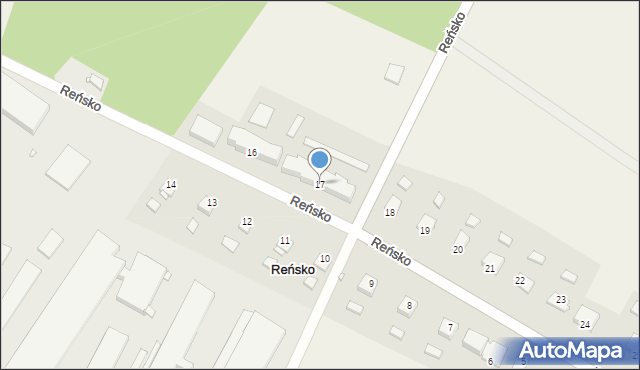 Reńsko, Reńsko, 17, mapa Reńsko