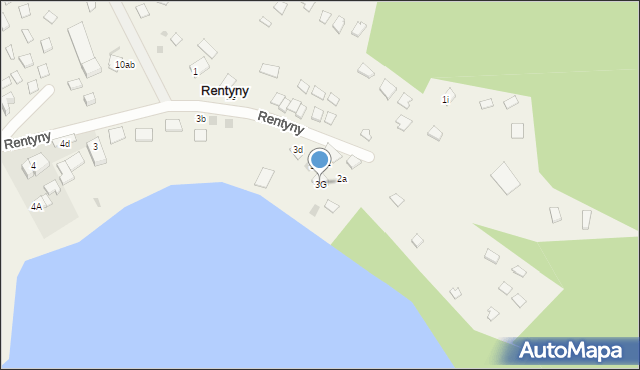 Rentyny, Rentyny, 3G, mapa Rentyny