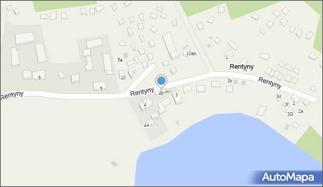 Rentyny, Rentyny, 4d, mapa Rentyny