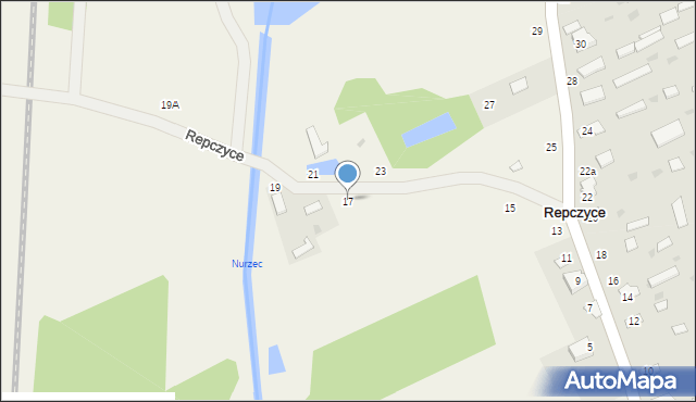 Repczyce, Repczyce, 17, mapa Repczyce