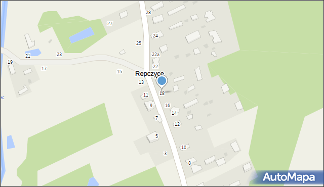 Repczyce, Repczyce, 18, mapa Repczyce