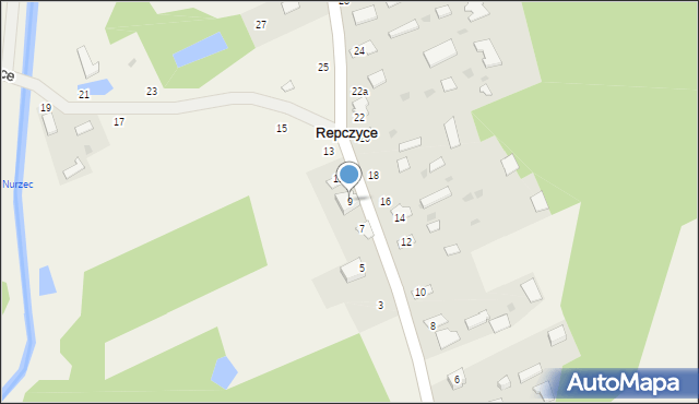 Repczyce, Repczyce, 9, mapa Repczyce