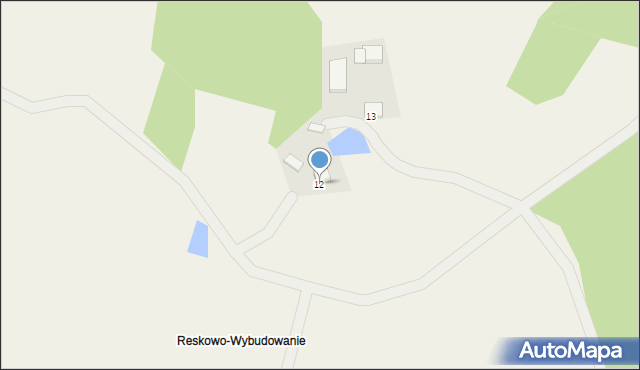 Reskowo, Reskowo, 12, mapa Reskowo