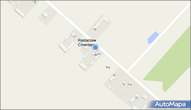 Restarzew Cmentarny, Restarzew Cmentarny, 49, mapa Restarzew Cmentarny